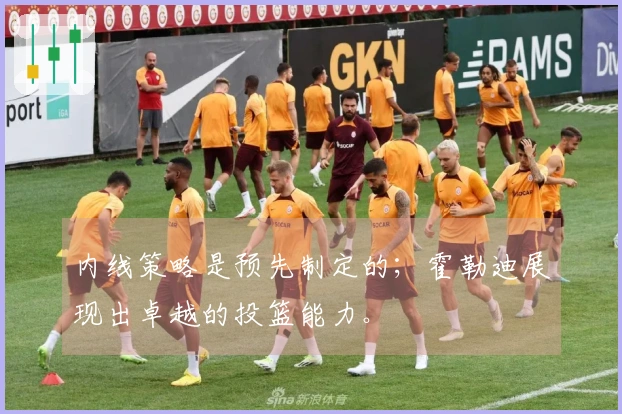 内线策略是预先制定的；霍勒迪展现出卓越的投篮能力。